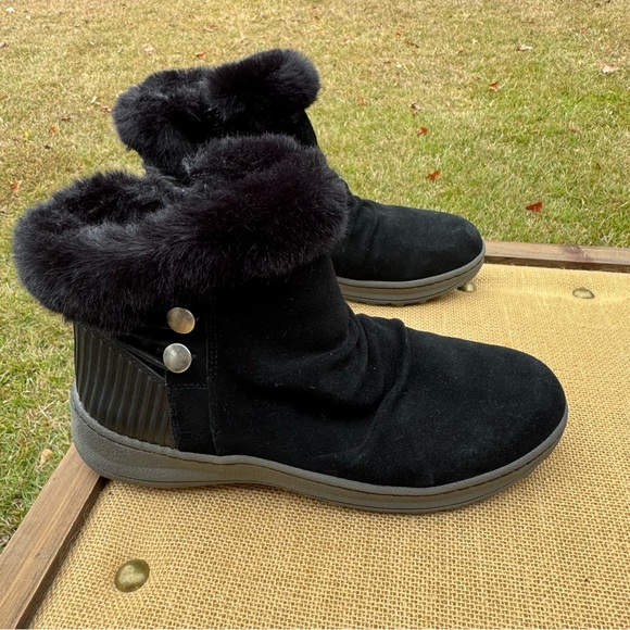BareTraps Adelina Black Faux Fur Winter Boots Size 10M - Picture 2 of 11